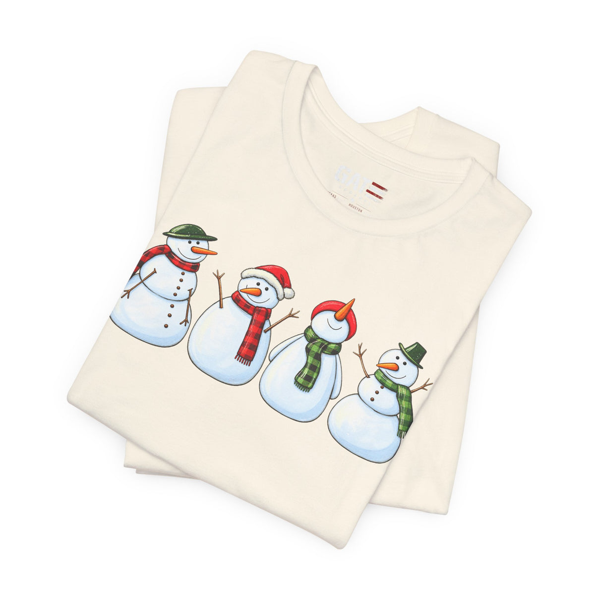 Snowman Winter Graphic T-Shirt - product mockup view 19