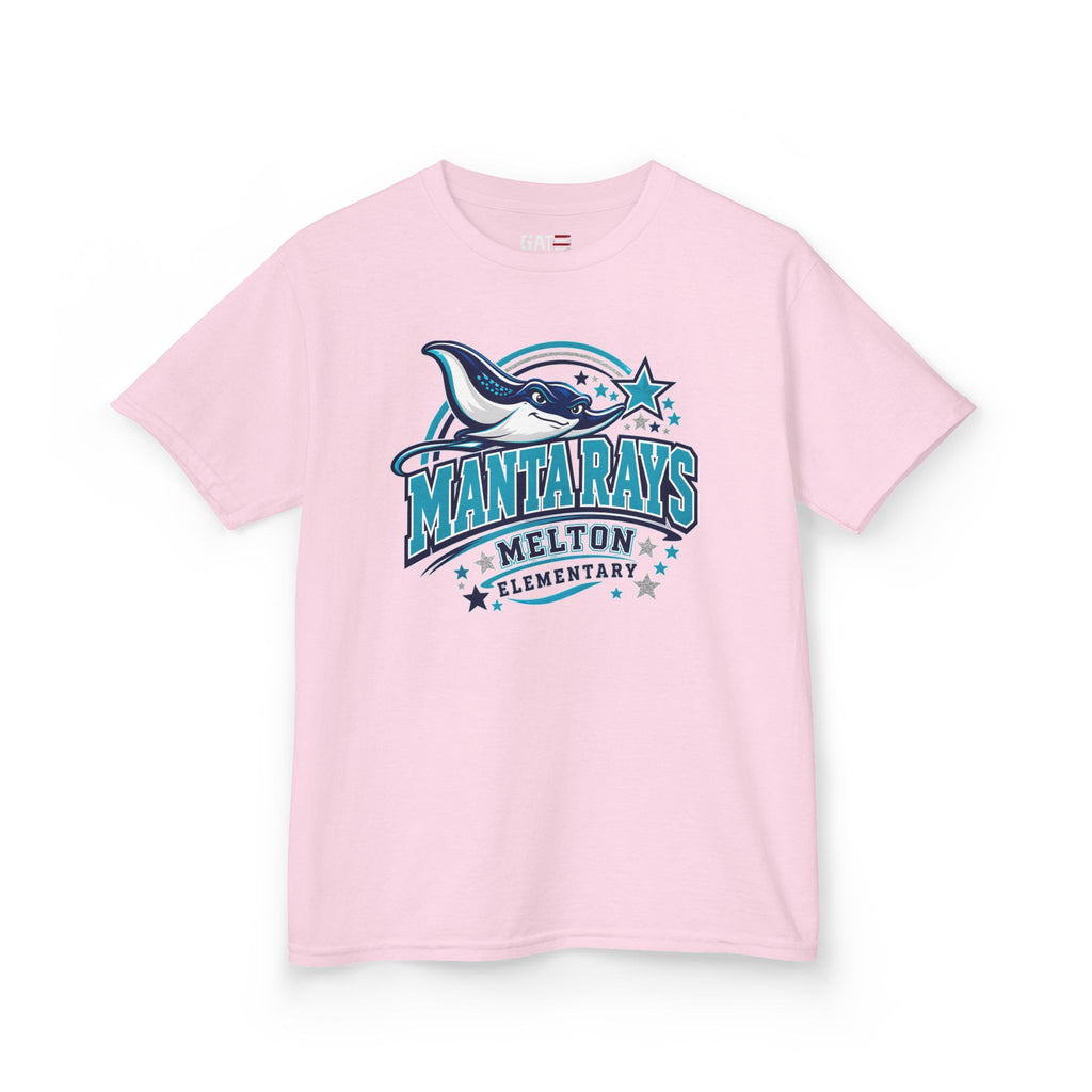 Melton Kids Tee Mantarays School T-Shirt — Melton Elementary Mascot Tee