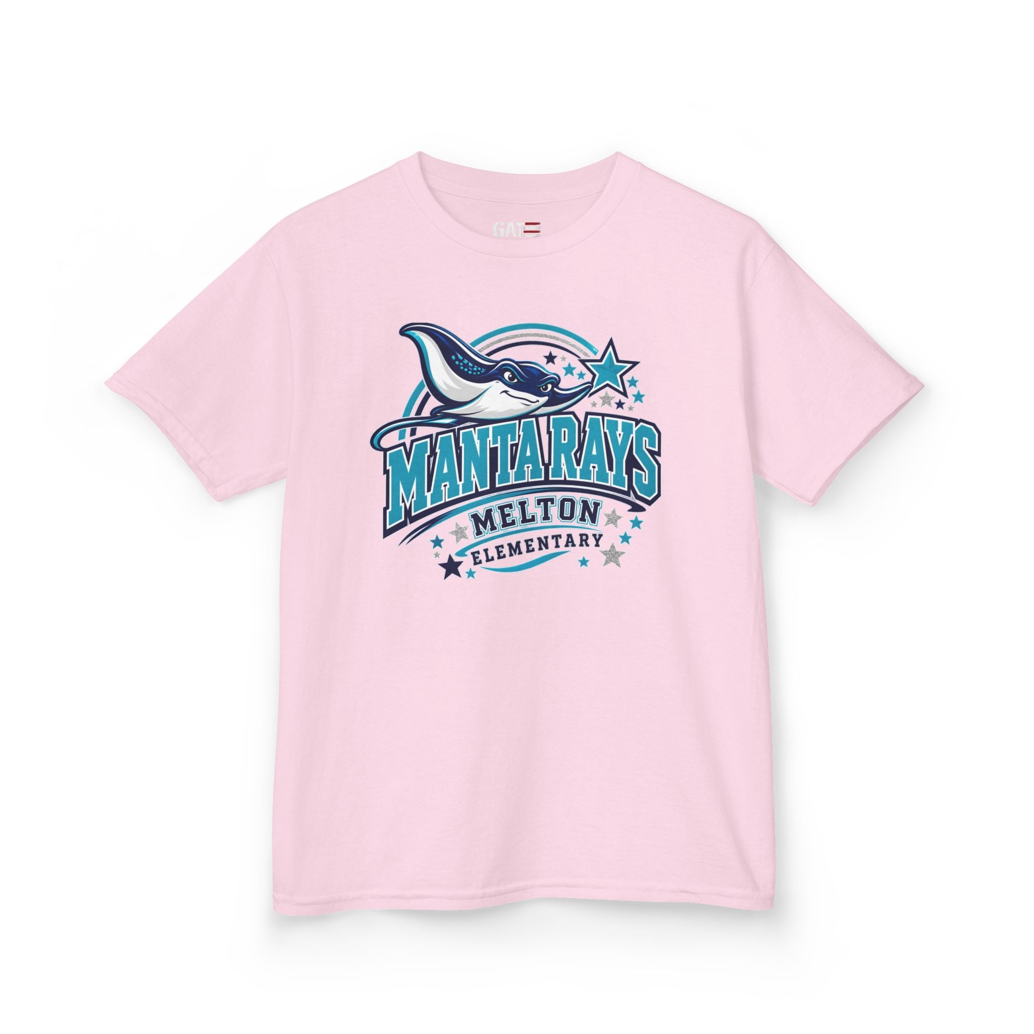 Melton Kids Tee Mantarays School T-Shirt — Melton Elementary Mascot Tee