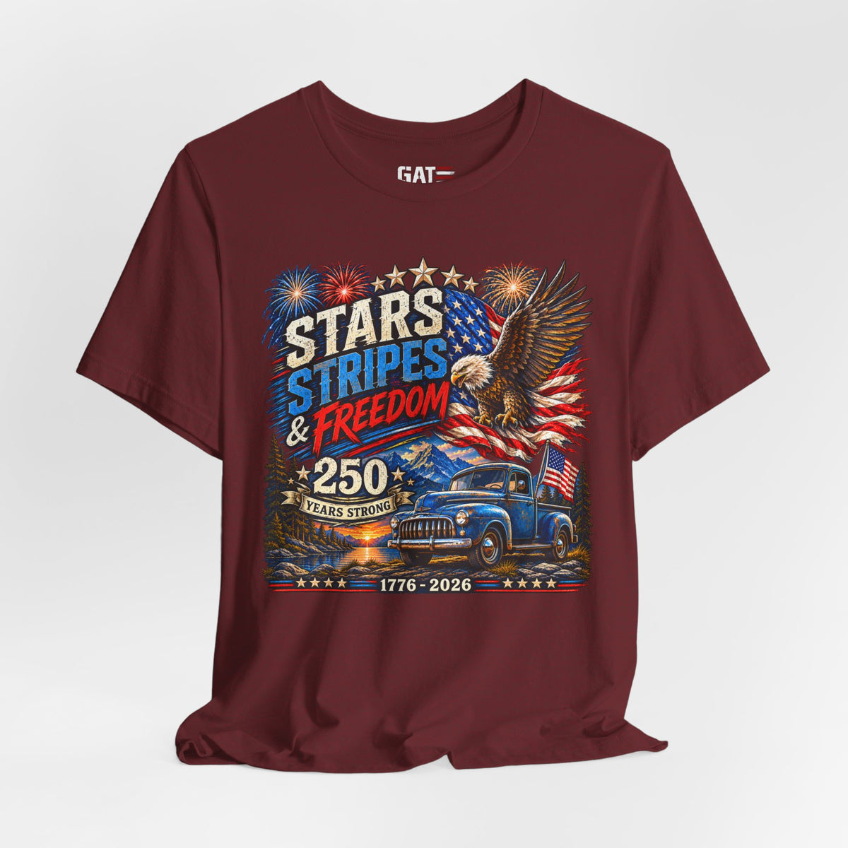 Stars Stripes & Freedom 250th Anniversary Shirt | Patriotic Tee