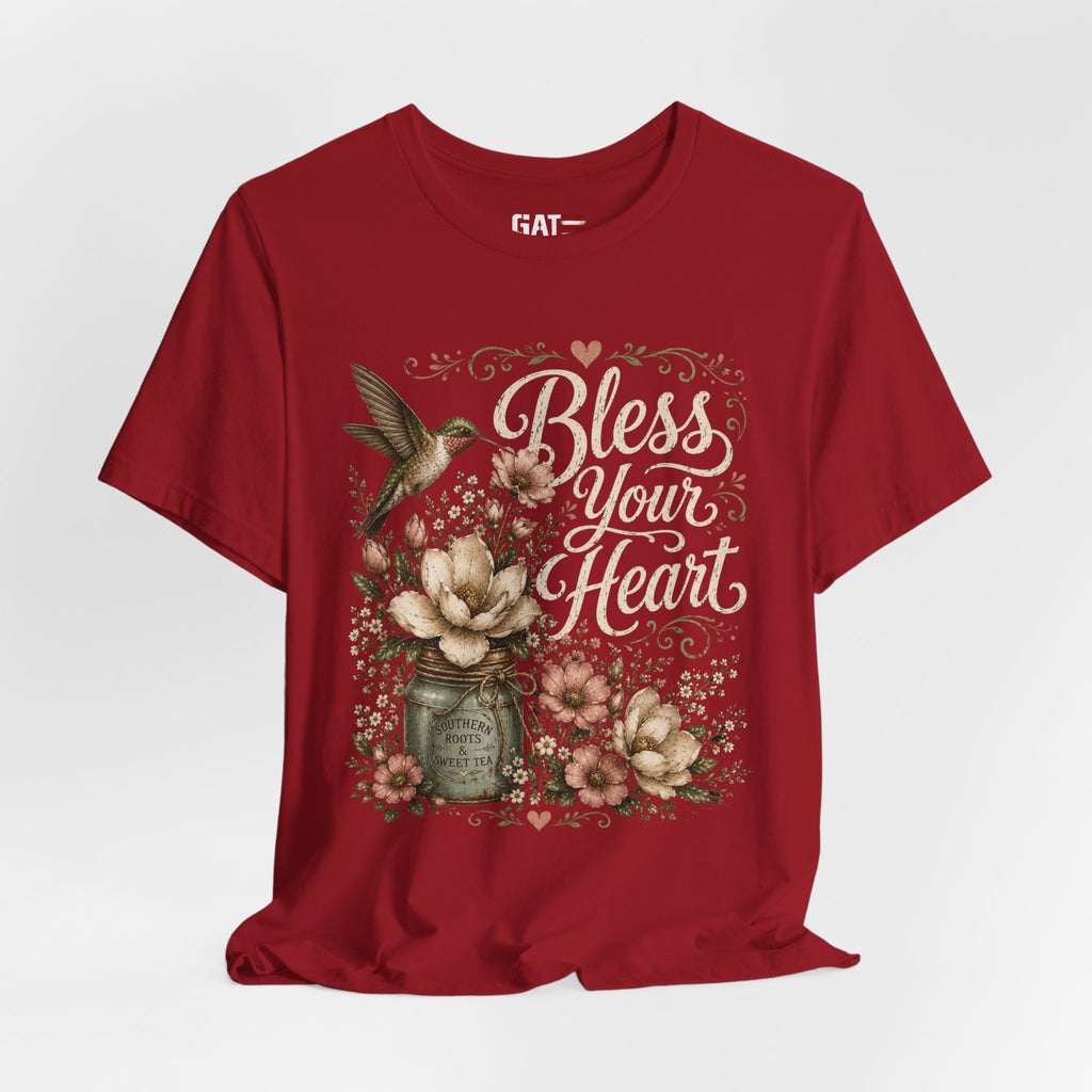 Funny Southern Shirt, Bless Your Heart Tee, Southern Humor Graphic Tee, Magnolia Floral Shirt, Country Girl Gift, Farmhouse Style Tee