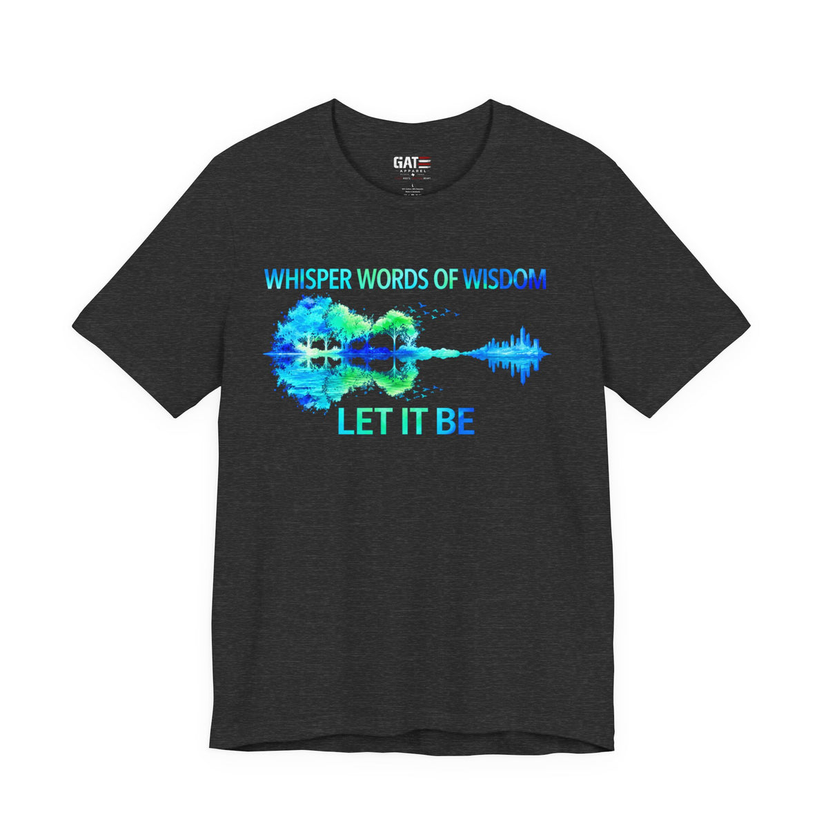 Let It Be guitar music lover graphic T-shirt