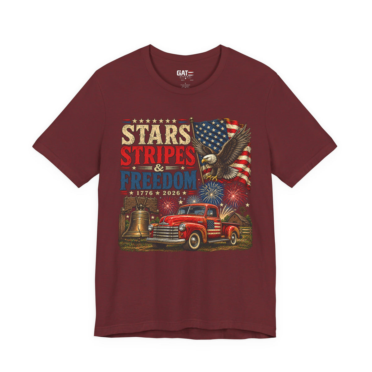 Stars Stripes & Freedom Shirt | Patriotic American Tee