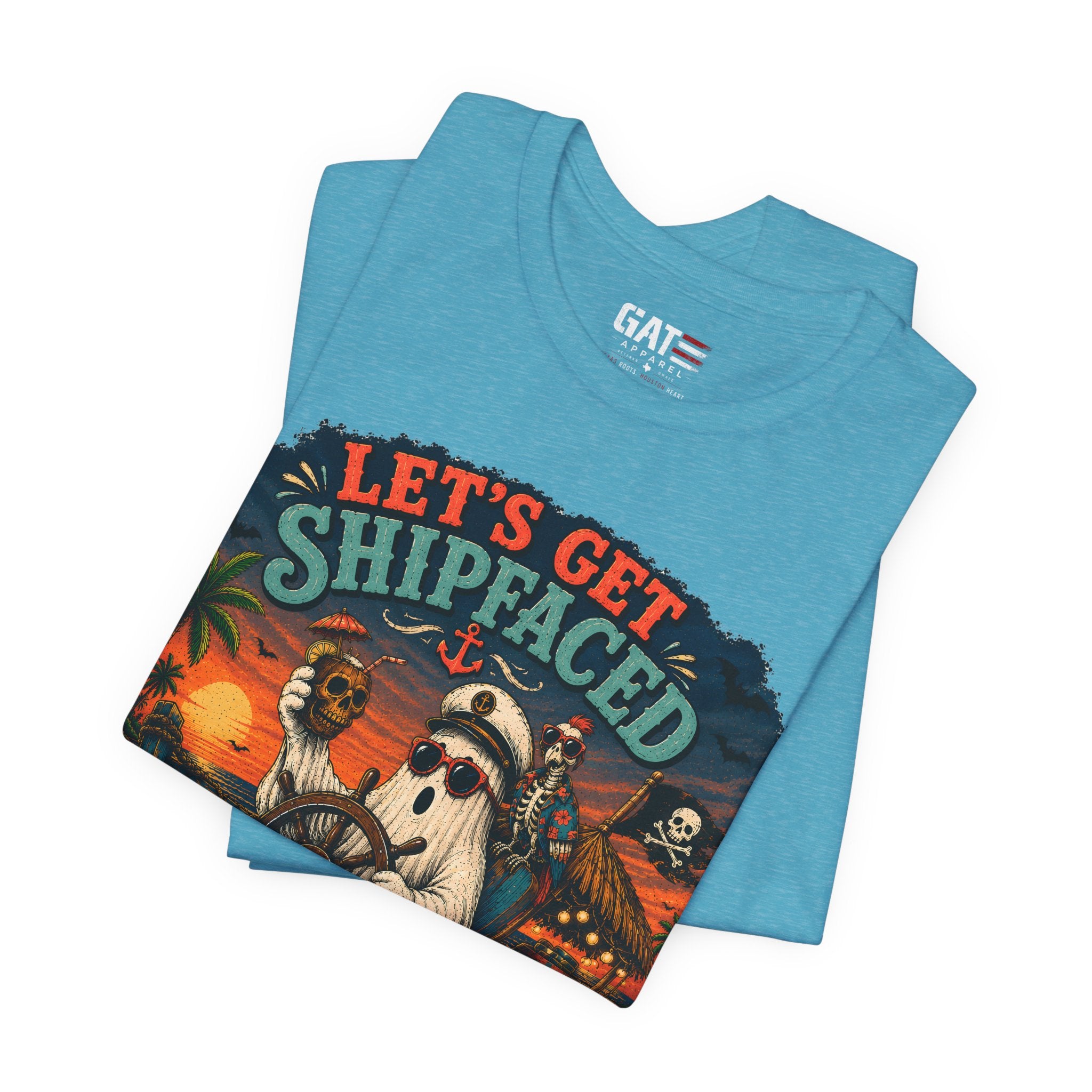 Summerween Shirt, Spooky Beach Shirt, Ghost Beach Tee, Halloween Beach Shirt, Coastal Halloween Tee, Tropical Ghost Shirt