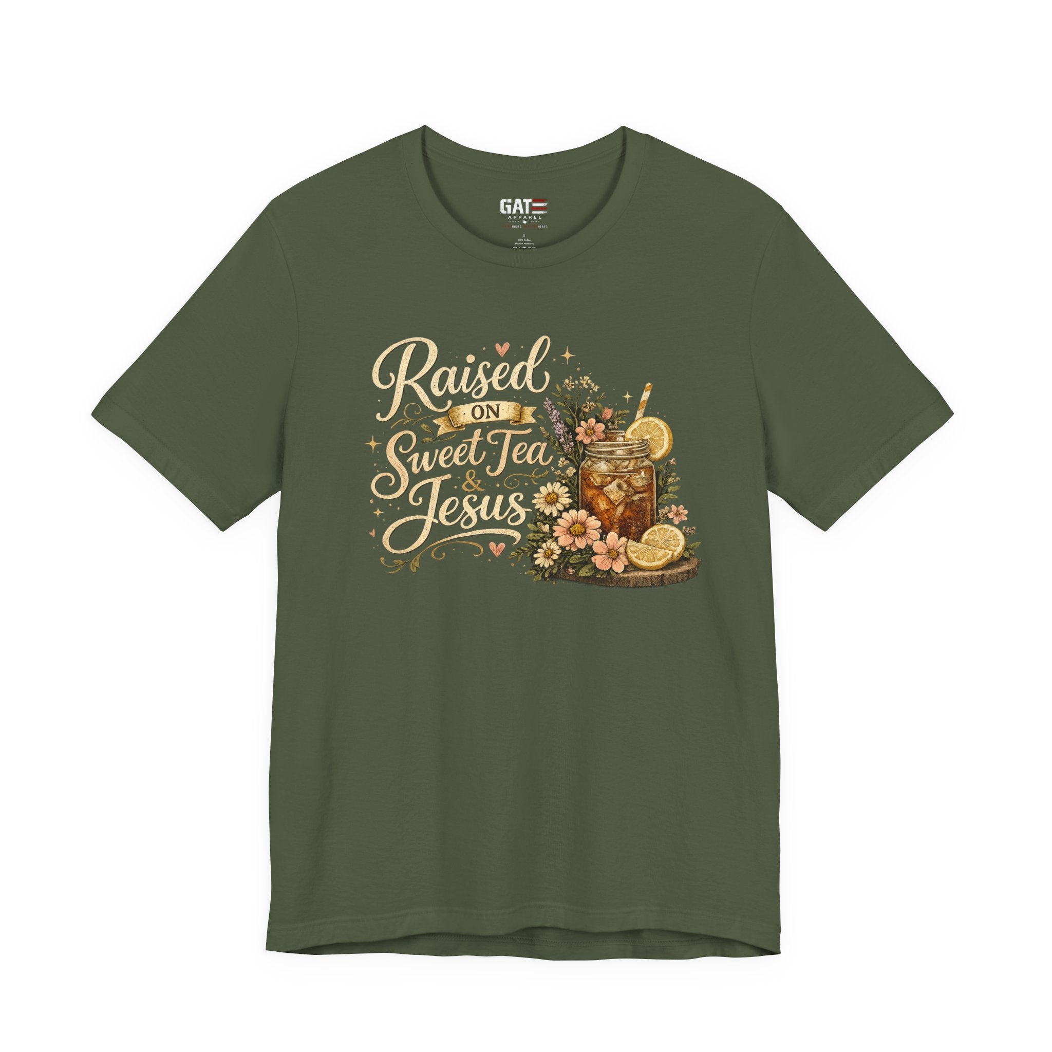Southern Faith Shirt for Women, Christian Country Graphic Tee, Floral Mason Jar Design, Religious Gift, Southern Girl Apparel