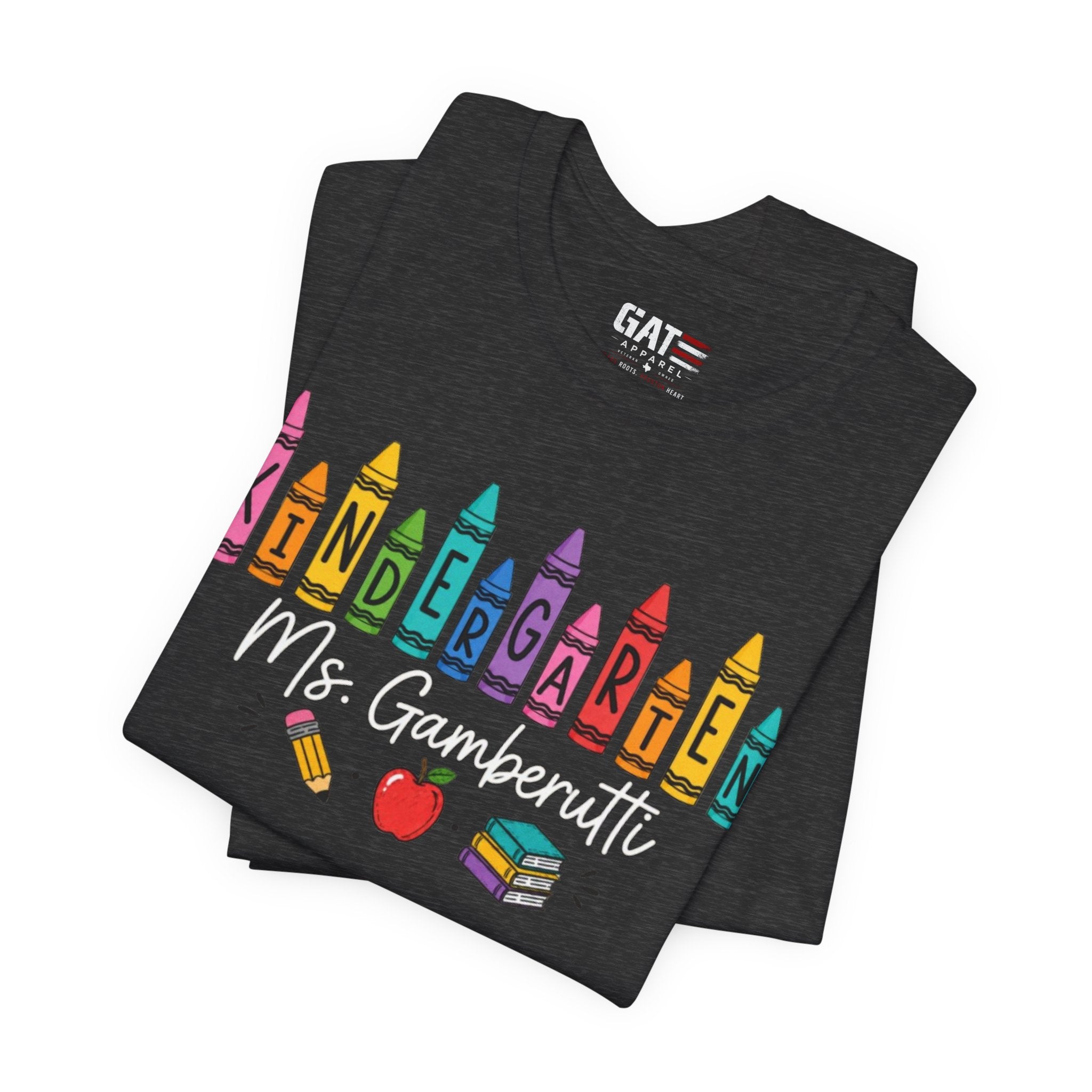 Customize Grade Level and Name Teacher Crayon Shirt