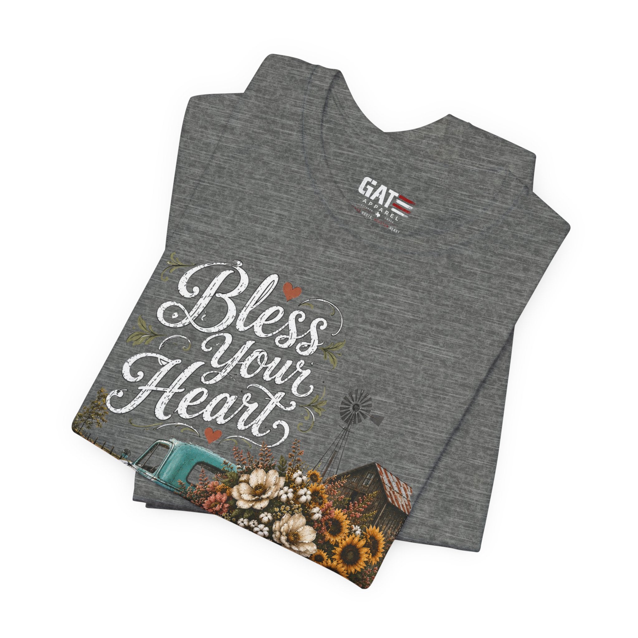 Funny Southern Shirt, Bless Your Heart Tee, Southern Humor Graphic Tee, Magnolia Floral Shirt, Country Girl Gift, Farmhouse Style Tee