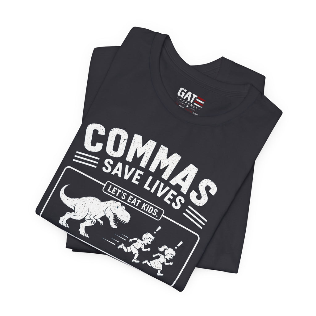 Funny Grammar Shirt, Commas Save Lives Shirt, Let's Eat Kids Tee, English Teacher Shirt, Punctuation Shirt, ELA Teacher Gift, Back to School