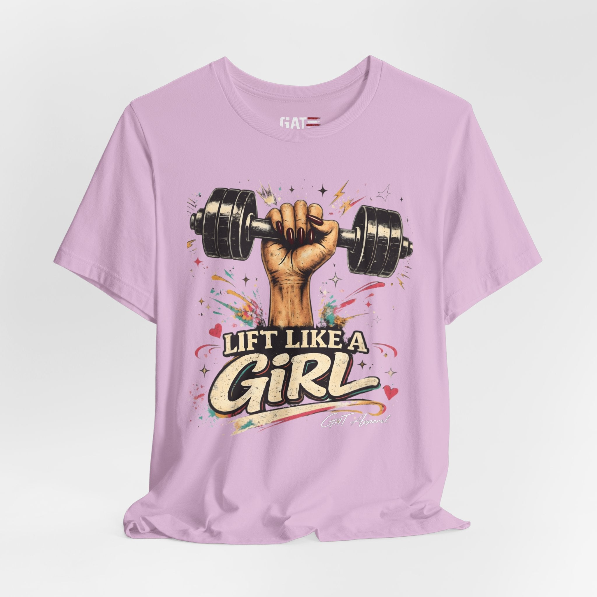 Lift Like A Girl Shirt, Women's Gym Shirt, Weightlifting Tee, Cute Fitness Shirt, Workout Gift for Women