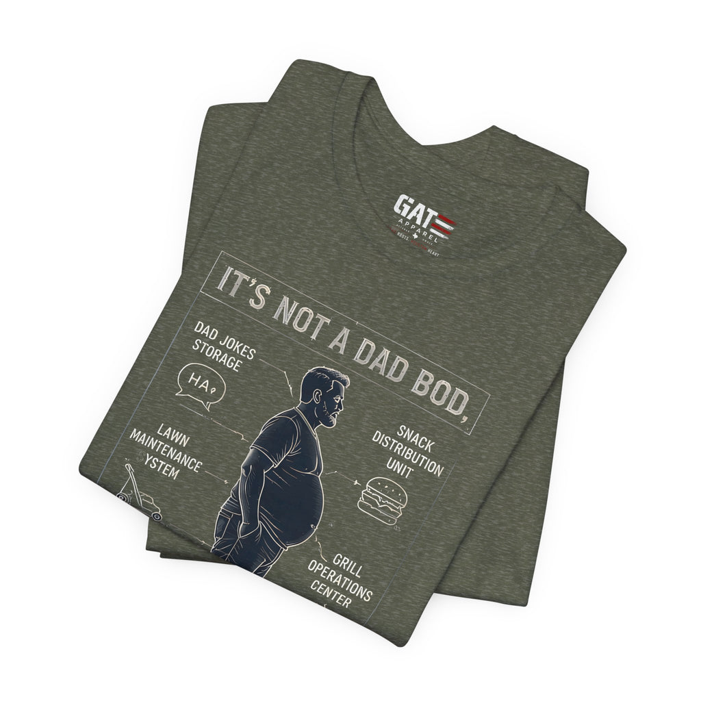 It's Not a Dad Bod It's a Father Figure Shirt | Funny Dad Shirt | Blueprint Dad Bod Tee | Father's Day Gift for Dad | Grill Master Dad Tee