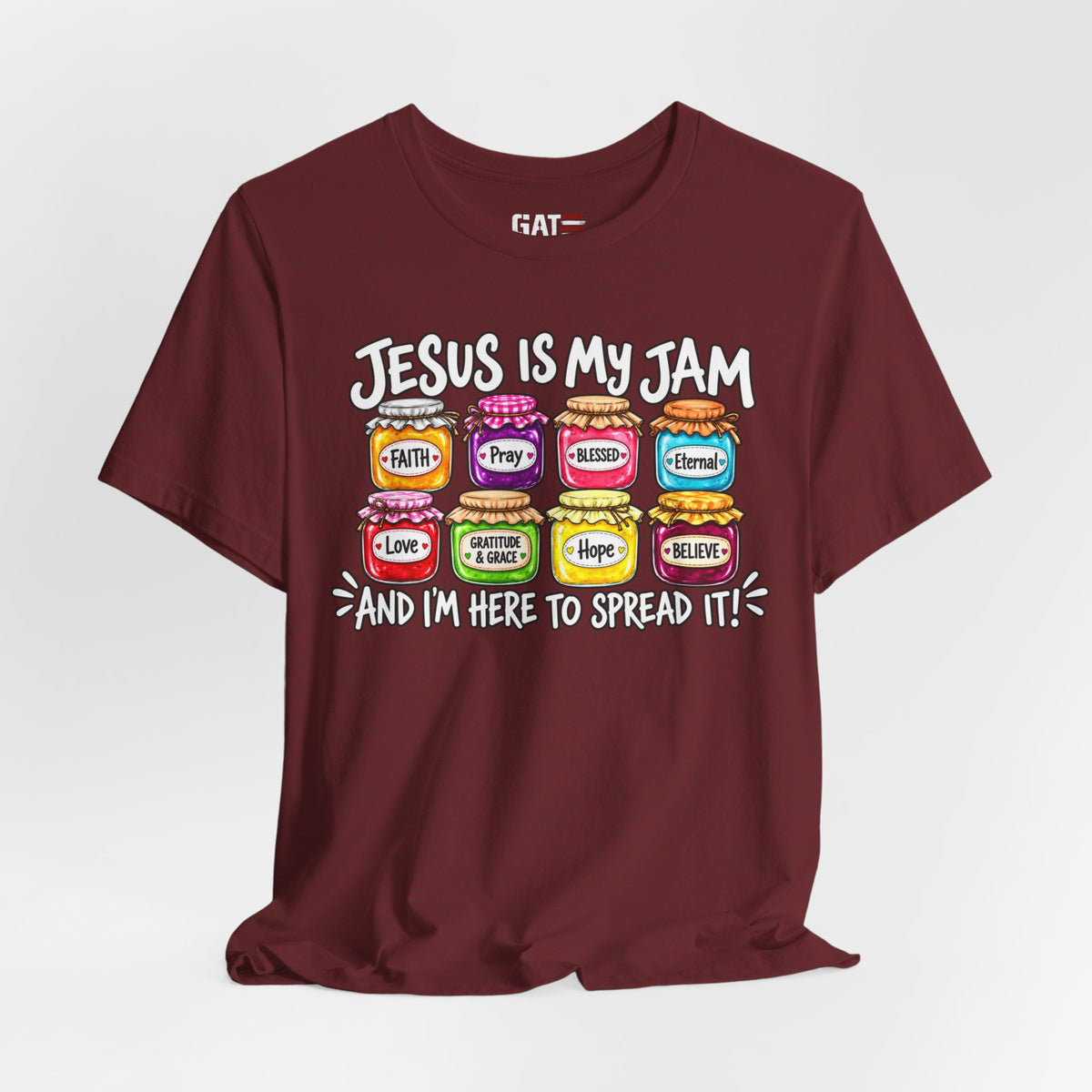 Jesus Is My Jam T-Shirt — Faith Jam Jars Graphic Tee