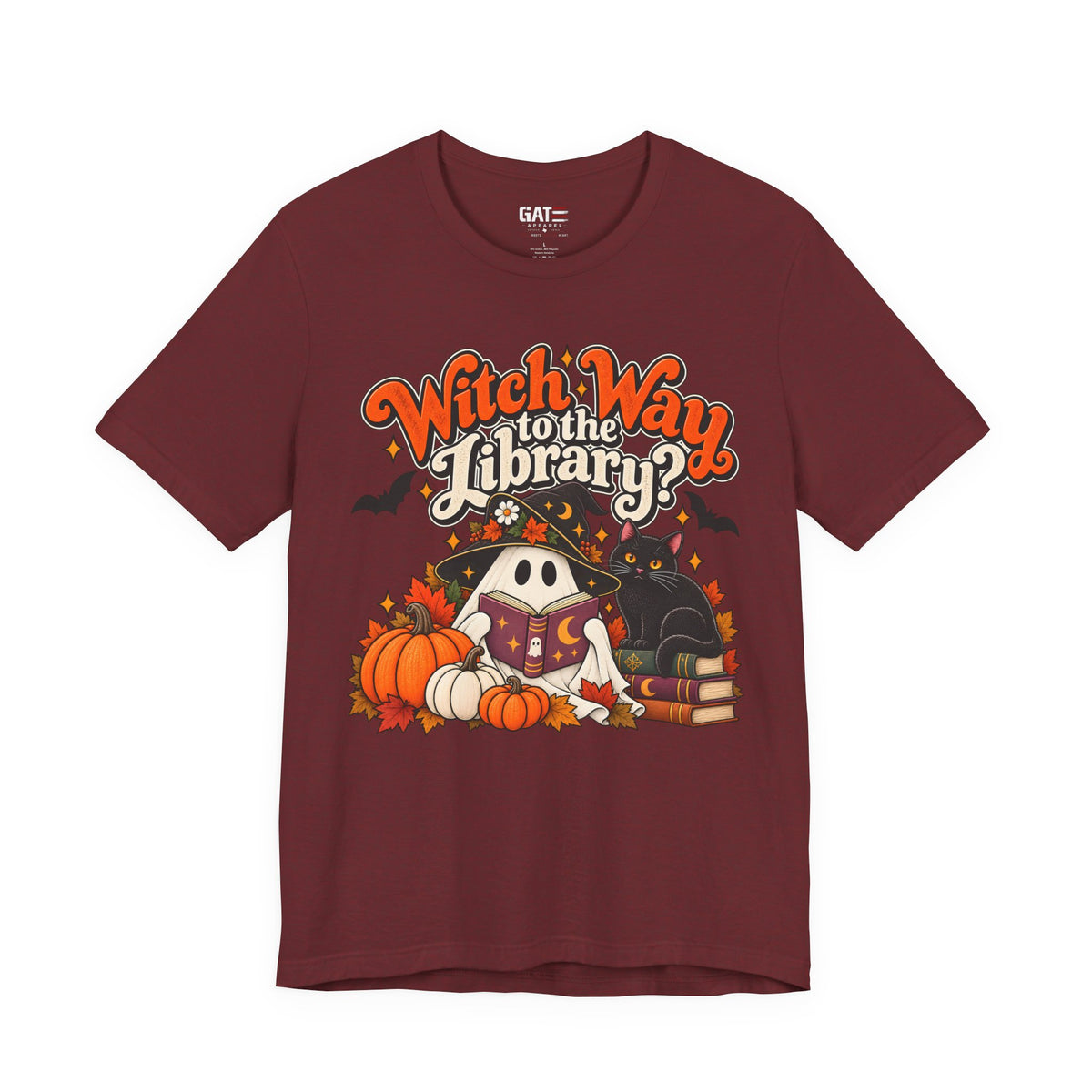 Witch Way to the Library Halloween Shirt | Book Lover Tee