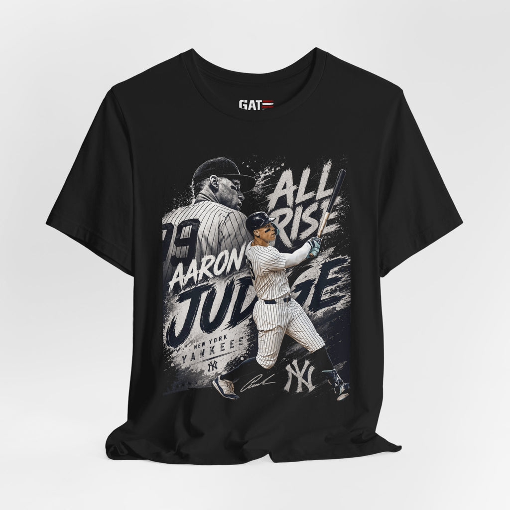 Aaron Judge All Rise Shirt, New York Baseball Graphic Tee, Vintage Yankees Fan T-Shirt, Home Run King Gift