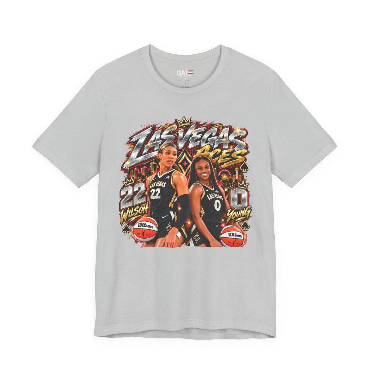 Las Vegas Aces WNBA Shirt – Women's Basketball Graphic Tee product mockup 3