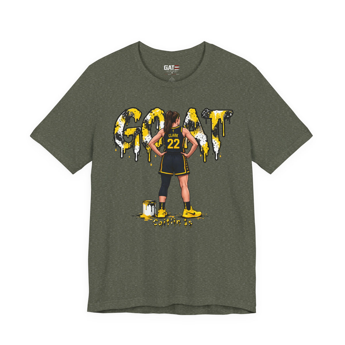 Caitlin Clark Caitlin 1s GOAT Yellow Sneaker Shirt