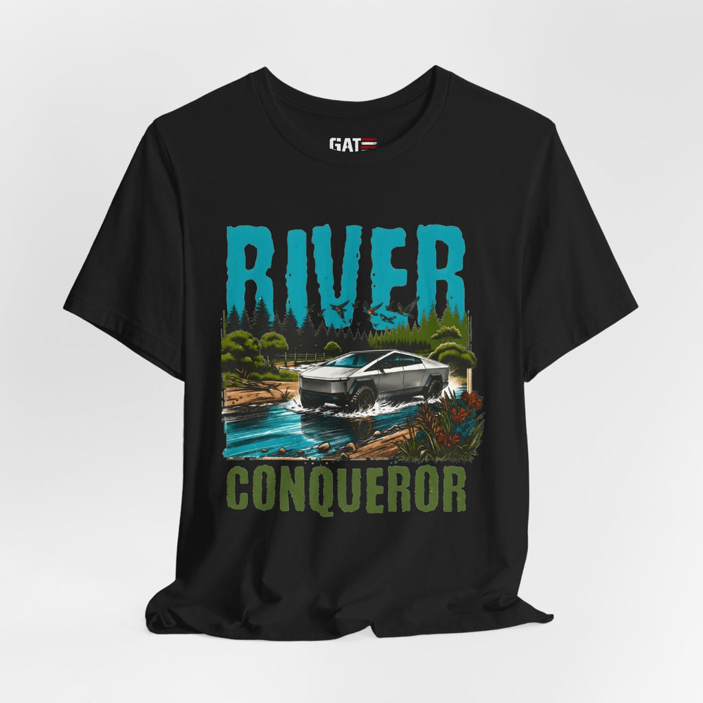 Cybertruck River Conqueror Shirt, Tesla Cybertruck Off Road Tee, Adventure Truck Shirt, Camping Shirt, Outdoor Lover Gift