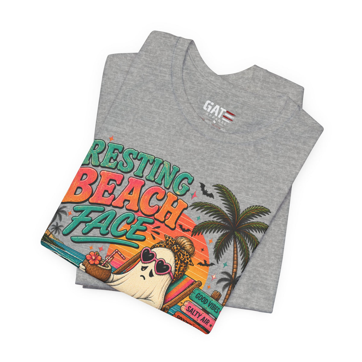Summerween Spooky Beach Shirt | Tropical Ghost Tee Style 4