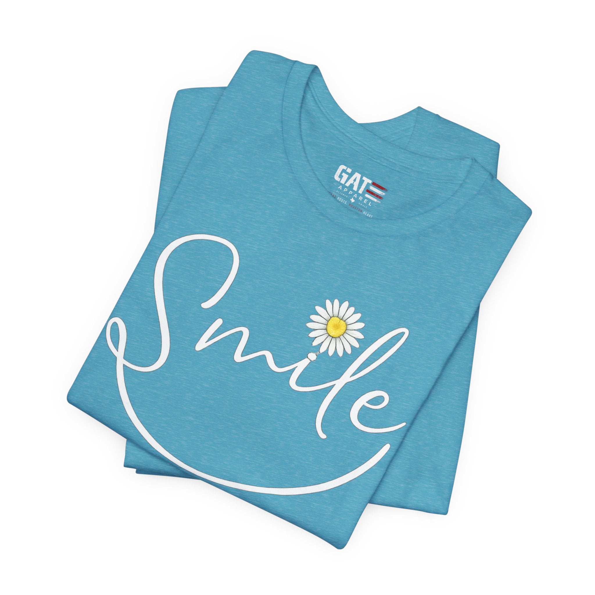 Smile Daisy Tee — Women's Floral Graphic T-Shirt