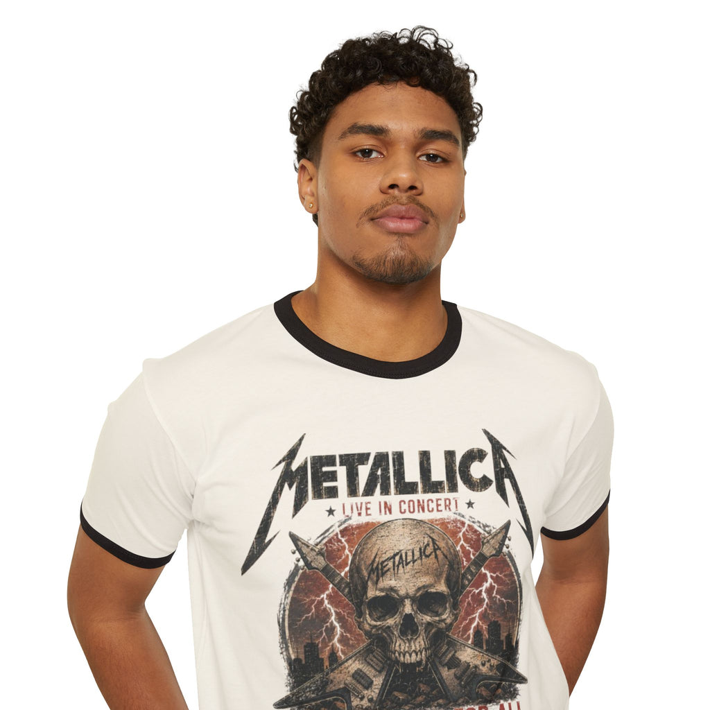 Metallica "And Justice for All" Skull Ringer T-Shirt