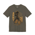 Female Army Vet Tee – Proud Military Mom Shirt with Dog Tags & American Flag