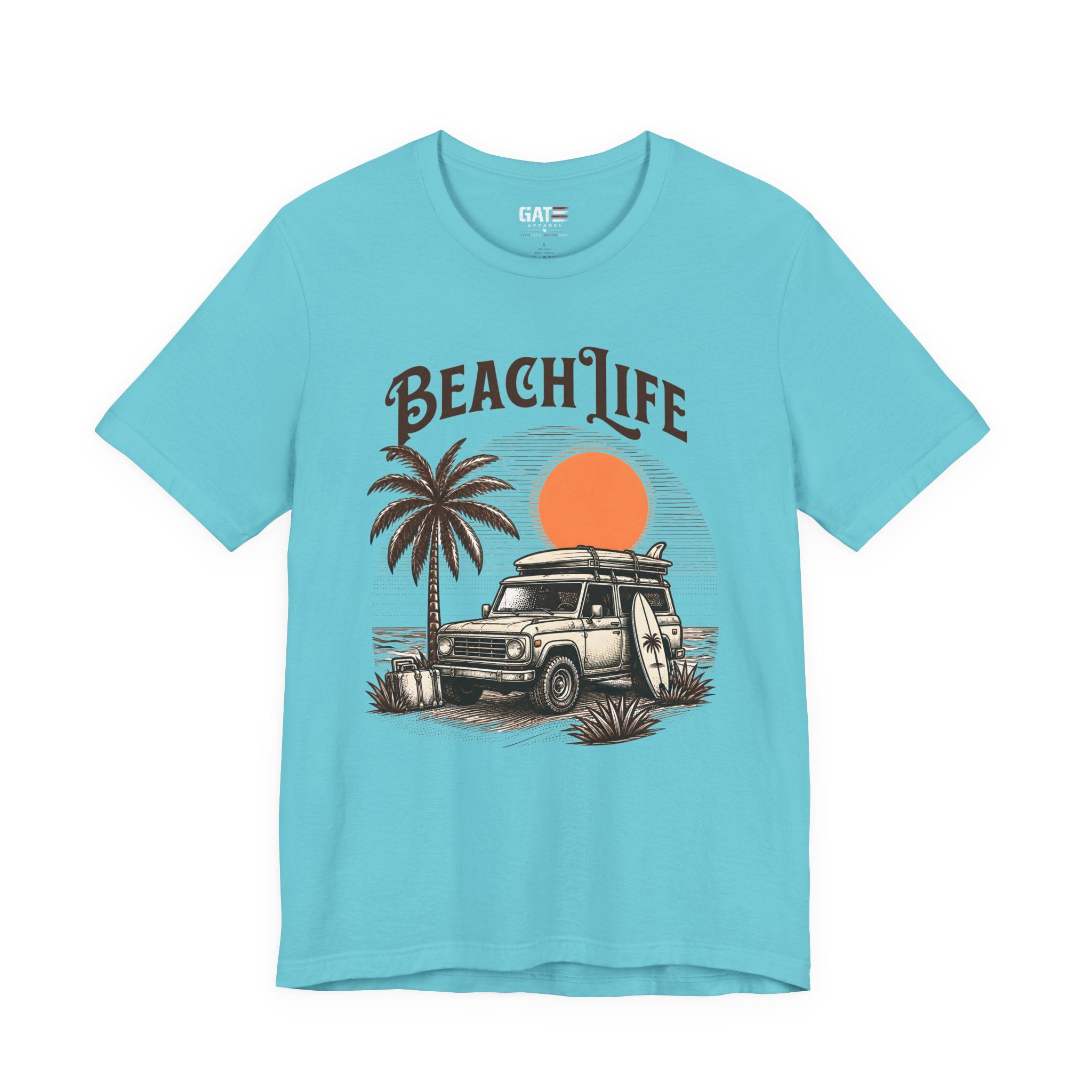 Beach Life Shirt, Retro VW Bus T Shirt, Vintage Camper Van Tee, Coastal Vacation Shirt, Summer Beach Graphic Tee, Surf Style Shirt, Van Life