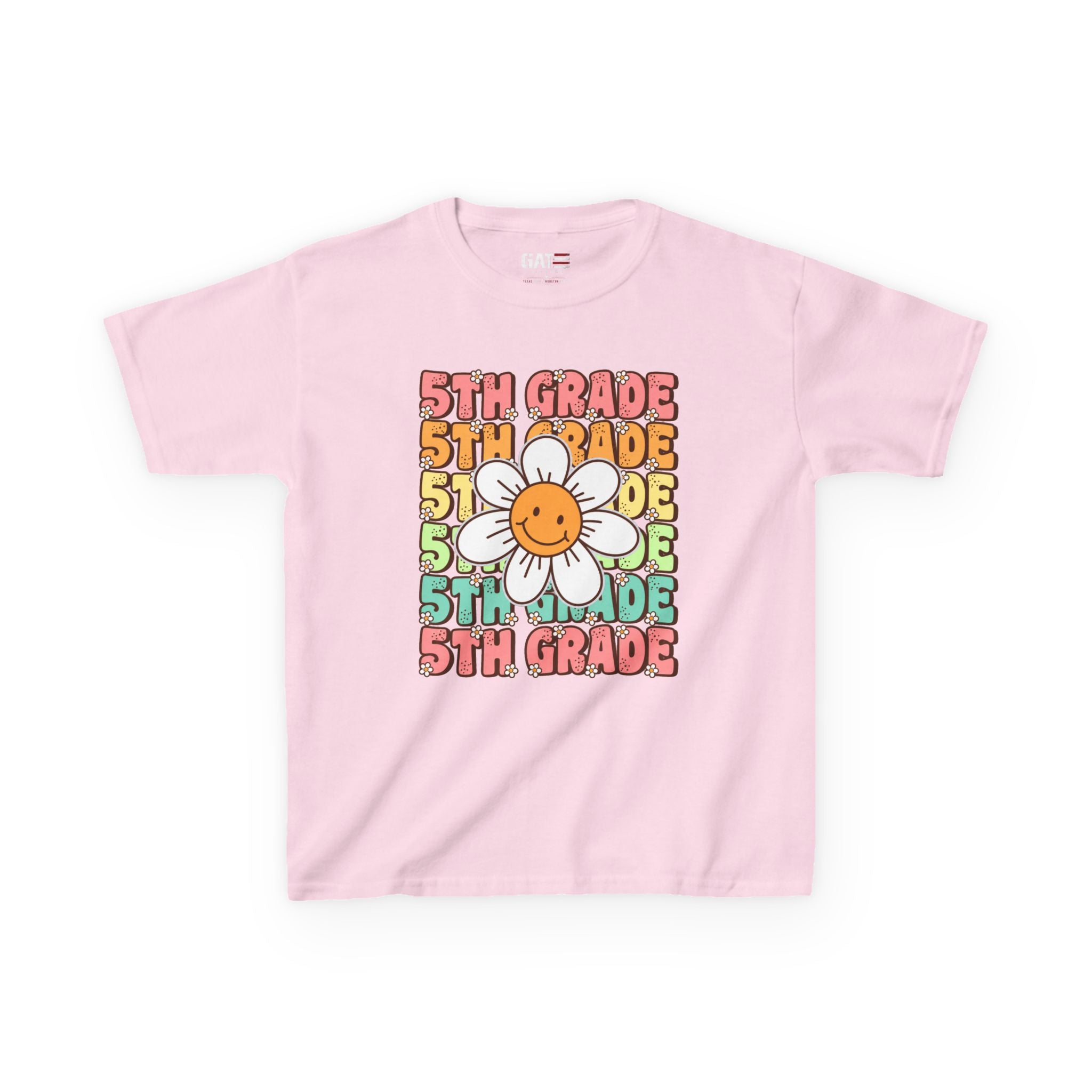 Custom Grade Level Shirt for Kids – Retro Daisy Back to School Tee