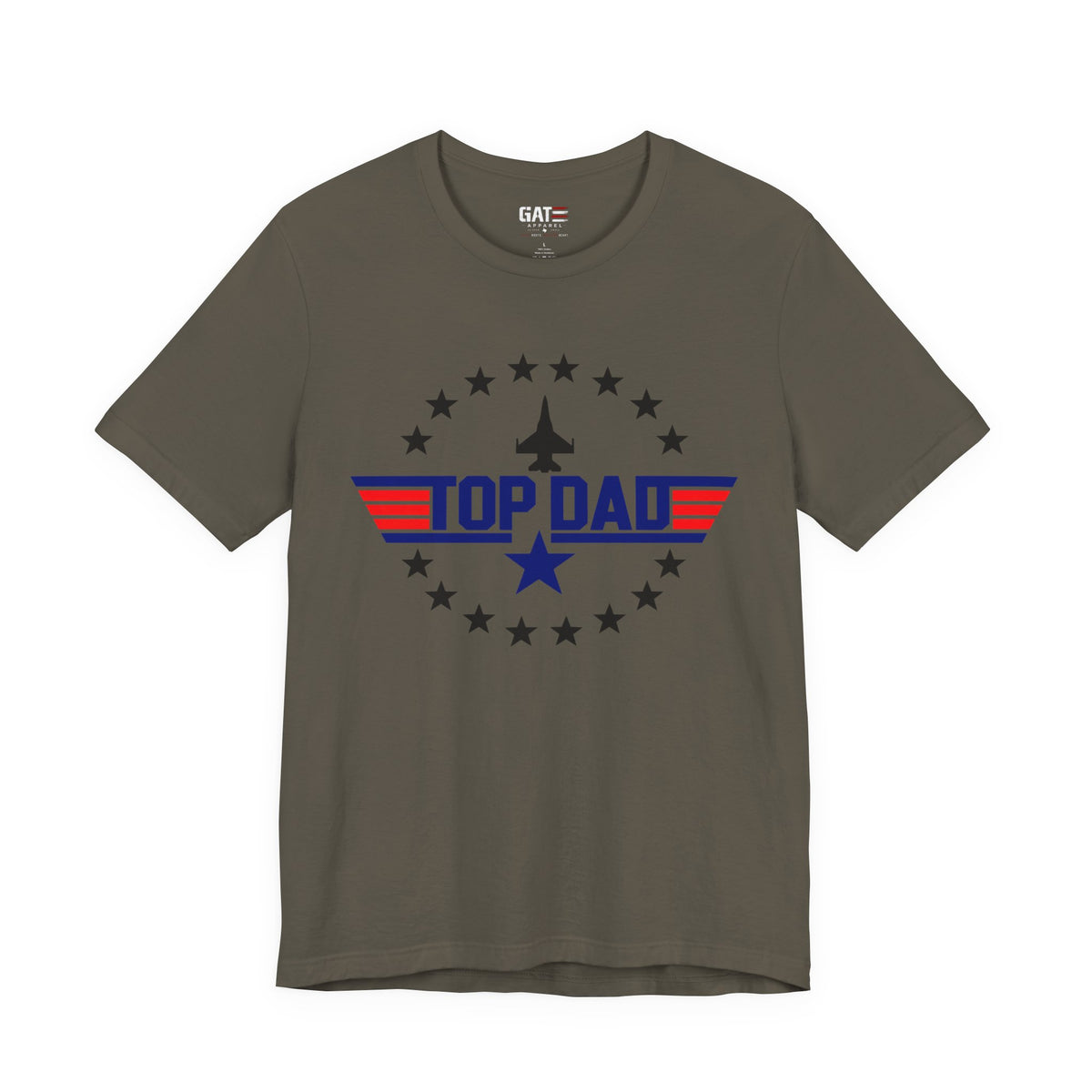 Top Dad T‑Shirt — Patriotic Aviation Dad Tee (Father’s Day Gift)
