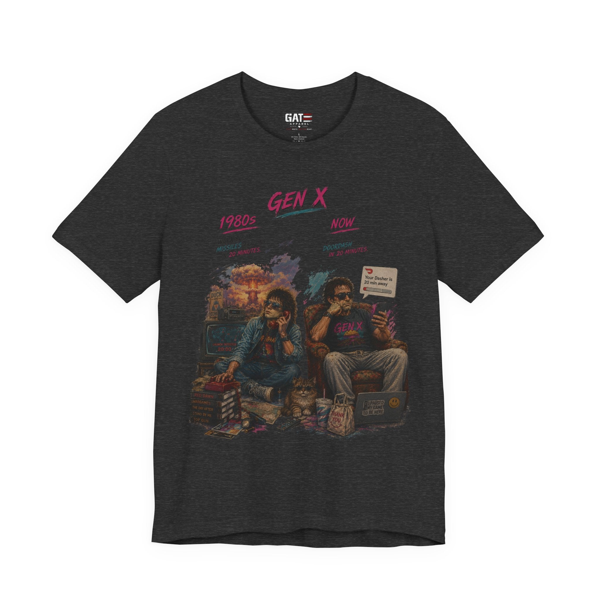 Gen X Retro Movie Night T-Shirt — Vintage 80s Pop Culture Tee
