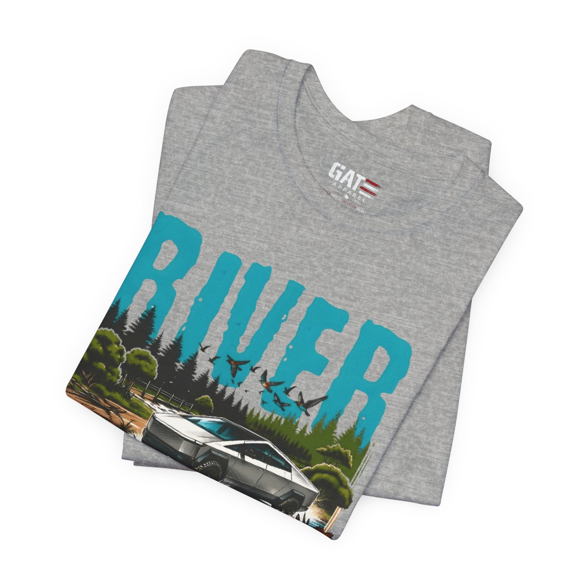 Cybertruck River Conqueror Shirt, Tesla Cybertruck Off Road Tee, Adventure Truck Shirt, Camping Shirt, Outdoor Lover Gift