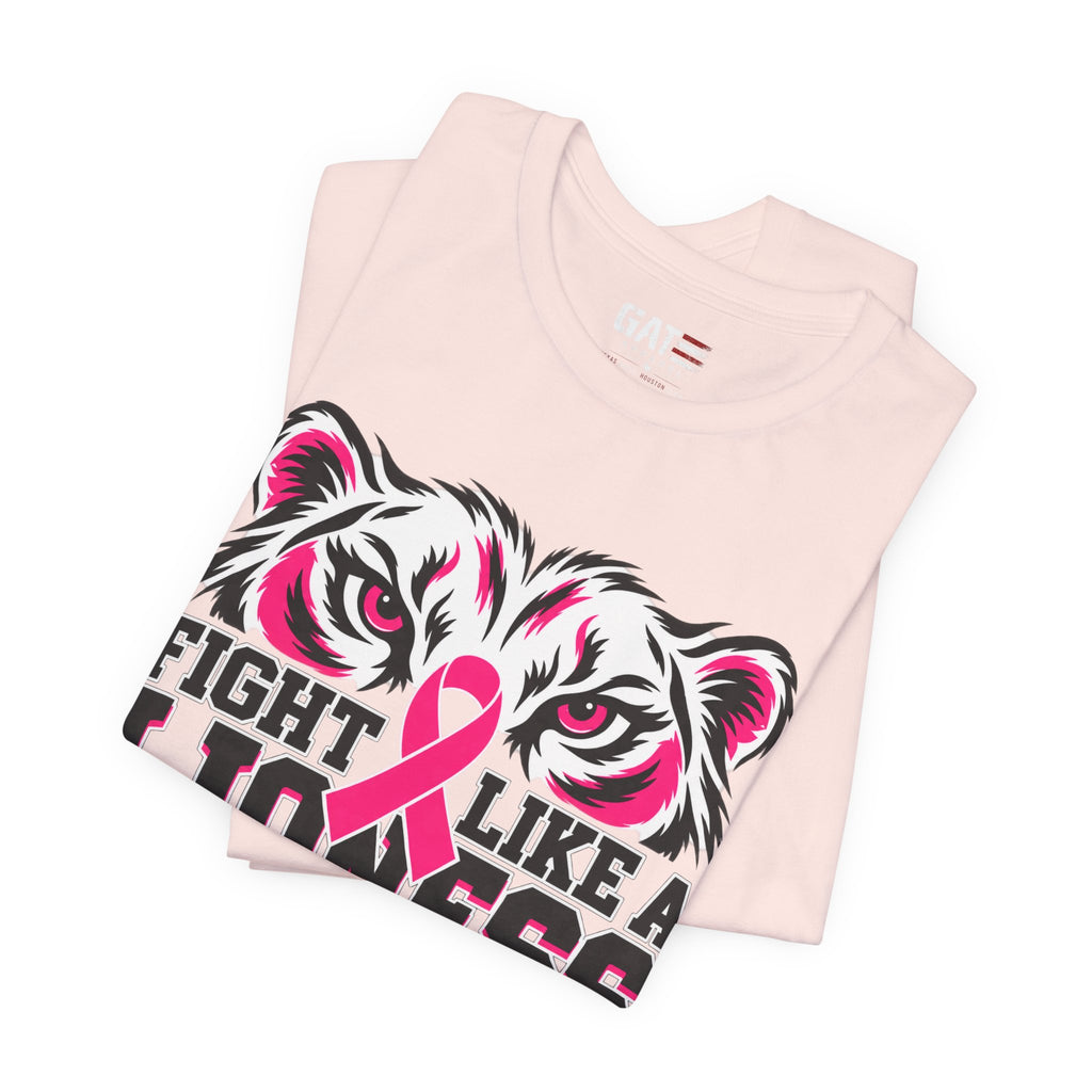 Fight Like a Lioness Breast Cancer Awareness T-Shirt