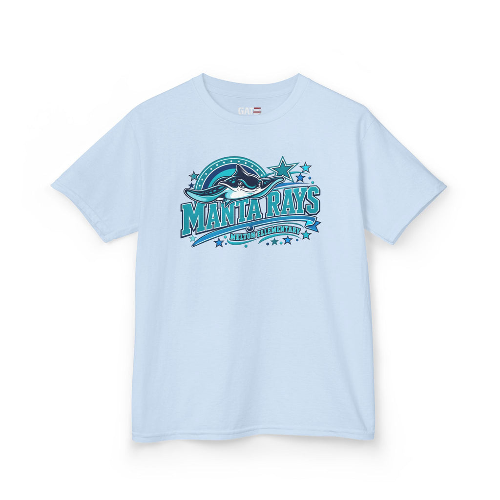 Melton Kids Tee — 'Manta Rays' Ocean Graphic Youth Tee