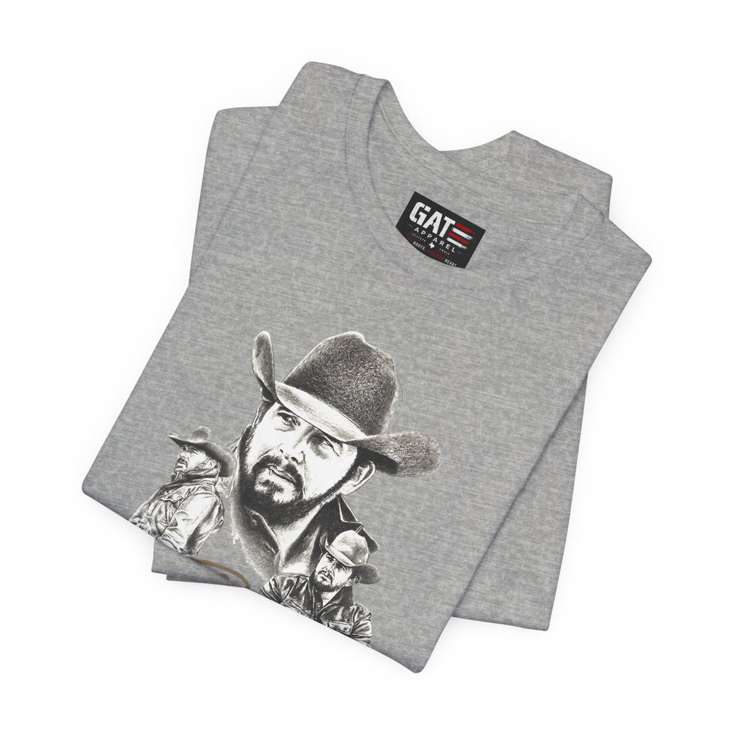 Get Ripped Yellowstone Inspired Cowboy Graphic Tee | Dutton Ranch Shirt
