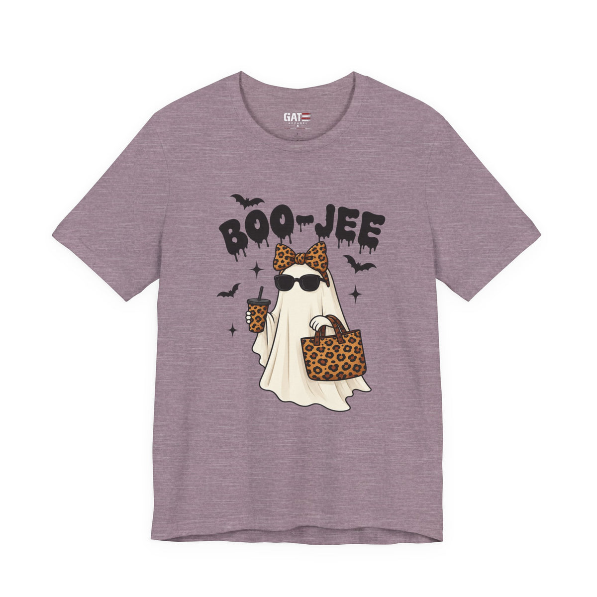 Boo-jee Ghost Shirt | Leopard Halloween Graphic Tee