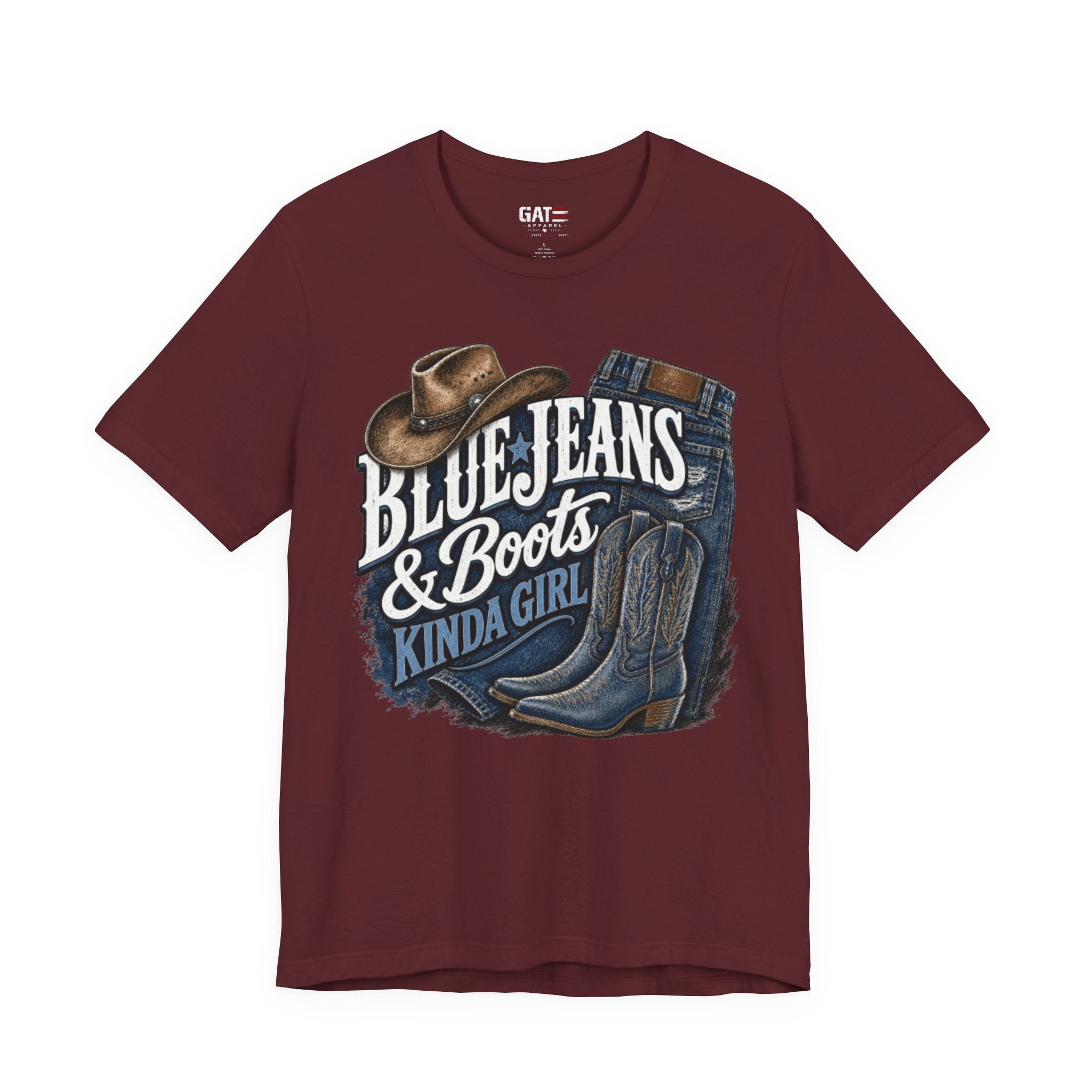 Blue Jeans & Boots Kinda Girl Country Cowgirl T‑Shirt