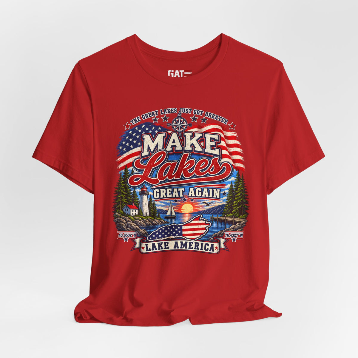 Make Lakes Great Again Shirt | Lake America Patriotic Tee