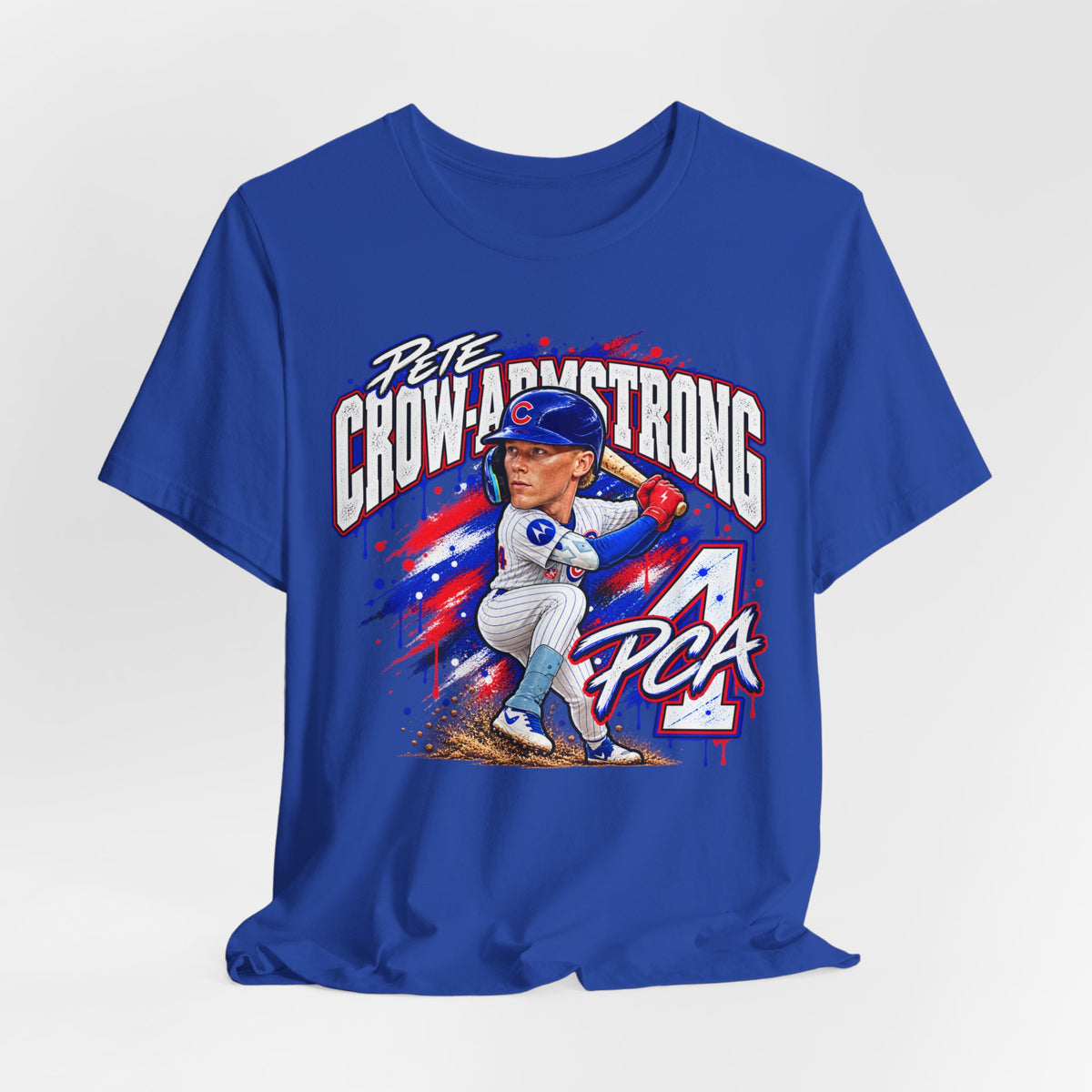 Chicago Cubs Pete Crow-Armstrong No. 4 Caricature T-Shirt - product image 11