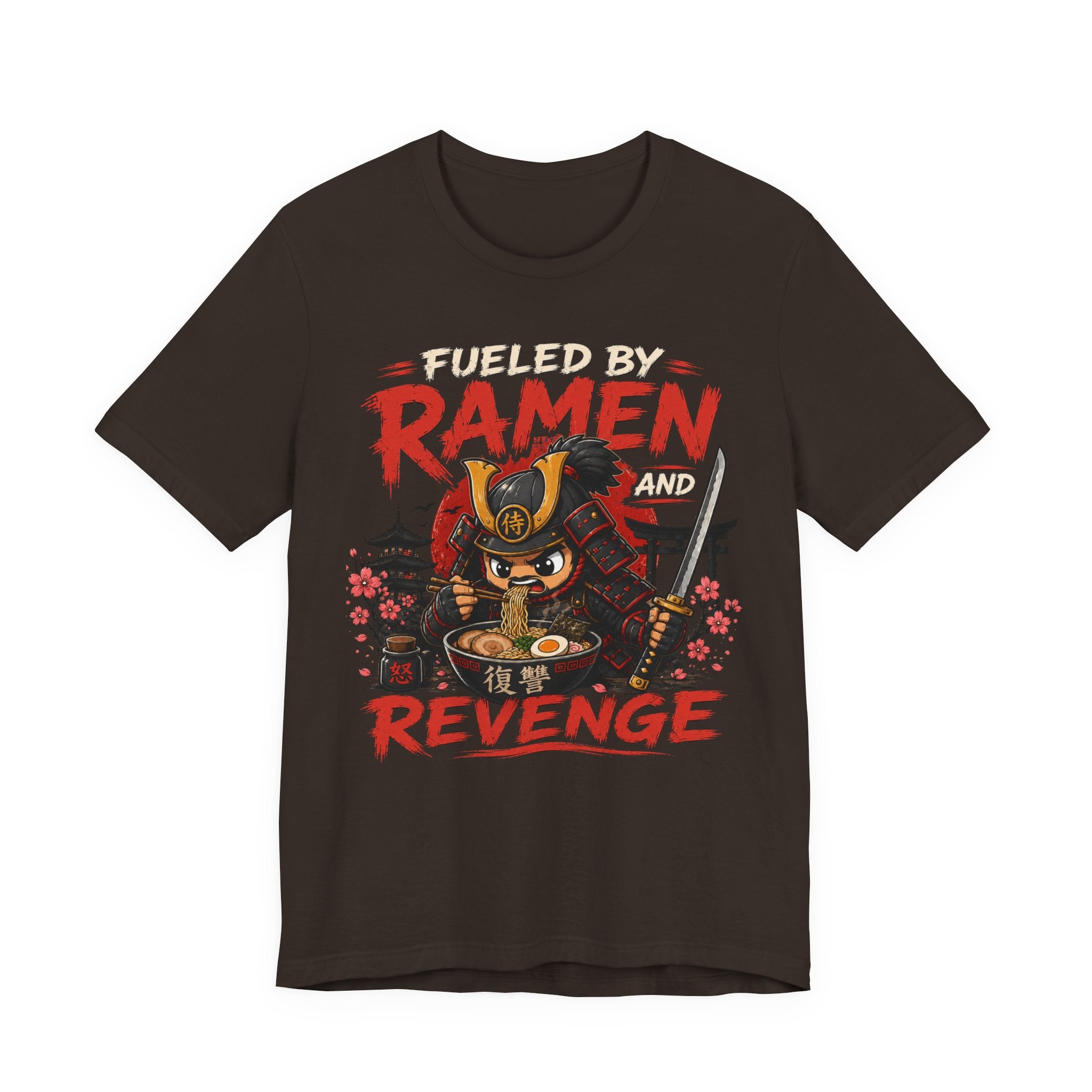 Fueled by Ramen and Revenge Tee — Samurai Ramen Graphic T-Shirt