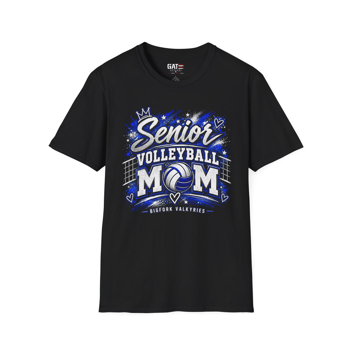 Senior Volleyball Mom Photo Shirt | Custom Team & Number