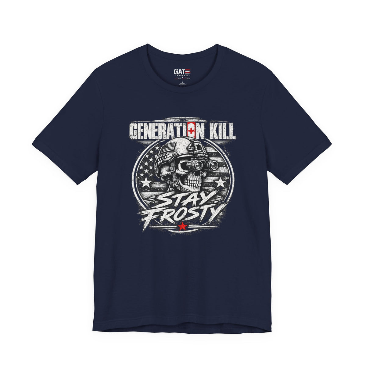 Stay Frosty Skull Shirt | Military Veteran Retro Tee