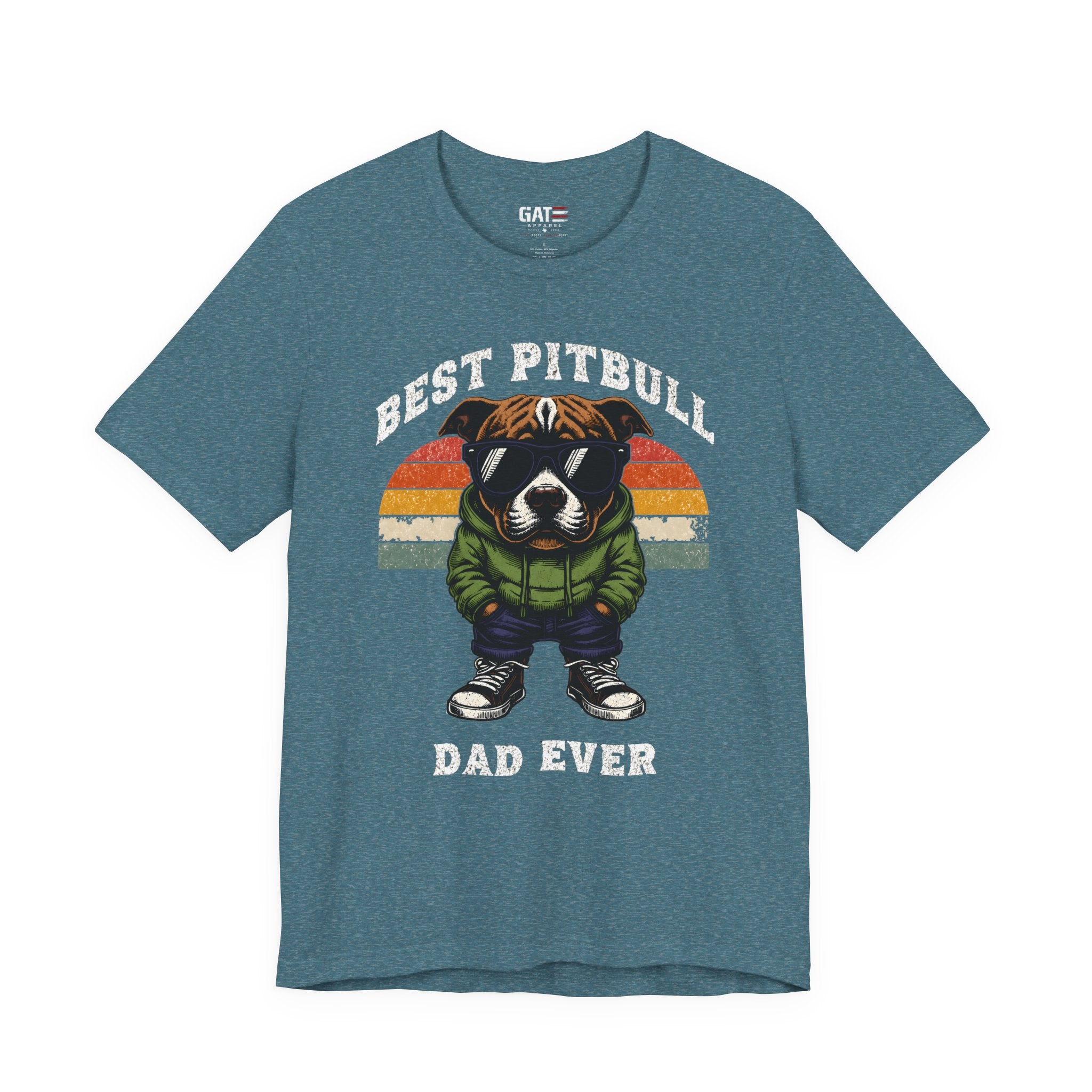 Best Pitbull Dad Ever T‑Shirt