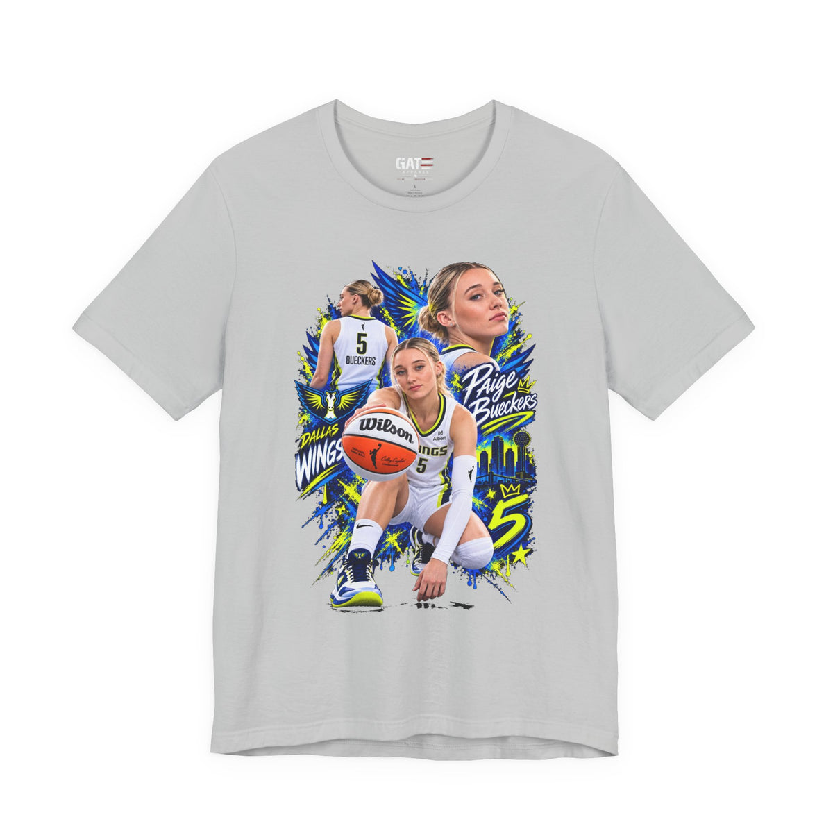 Dallas Wings women's basketball graphic shirt mockup