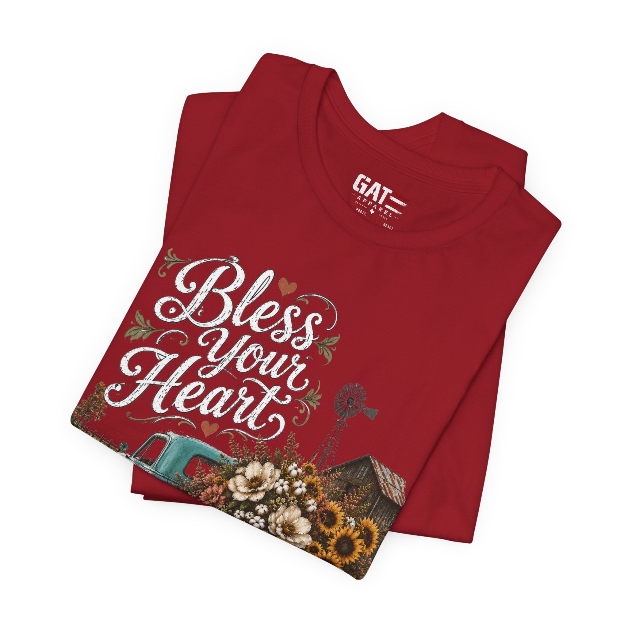 Funny Southern Shirt, Bless Your Heart Tee, Southern Humor Graphic Tee, Magnolia Floral Shirt, Country Girl Gift, Farmhouse Style Tee