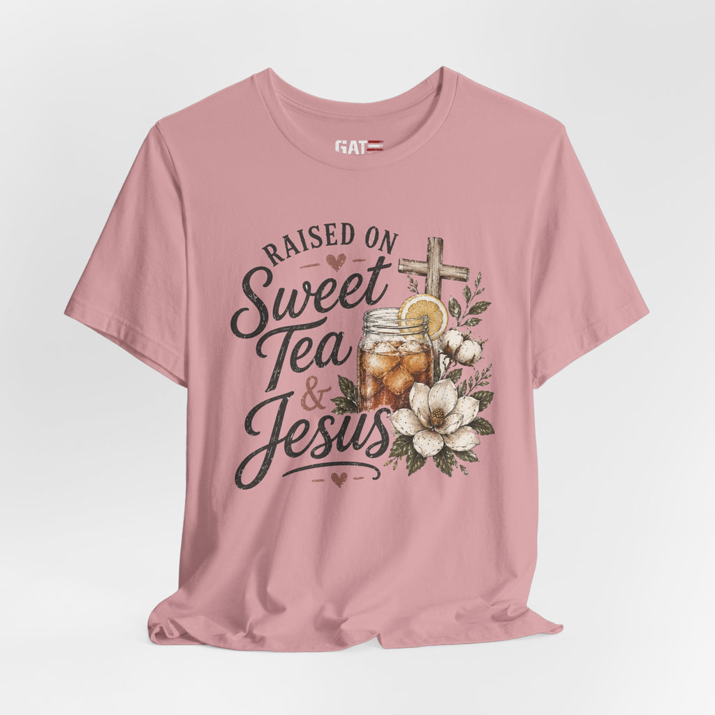 Southern Christian Shirt, Faith Graphic Tee, Sweet Tea Lover Shirt, Country Living Tee, Rustic Farmhouse Gift, Southern Mom Tee