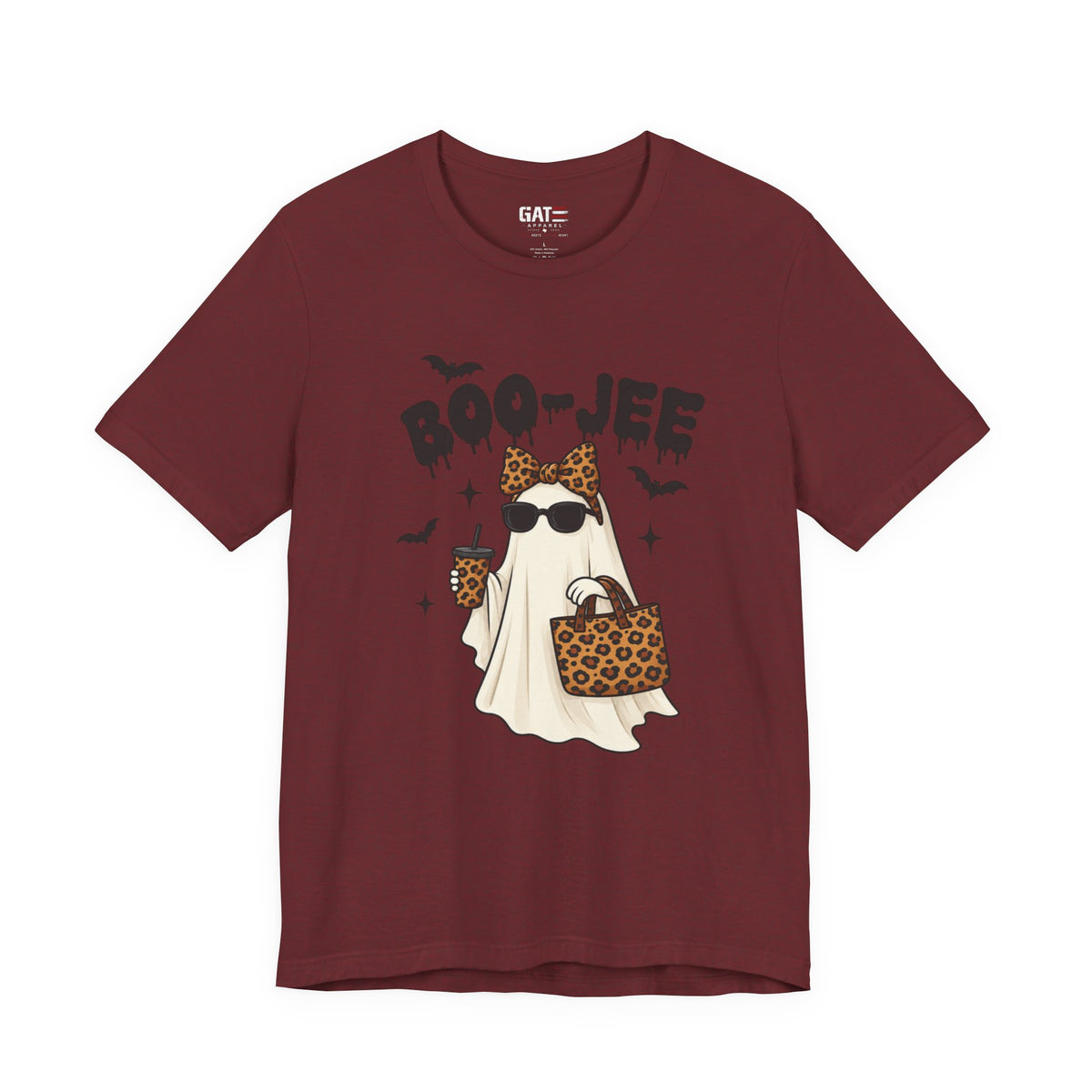 Boo-jee Ghost Shirt | Leopard Halloween Graphic Tee
