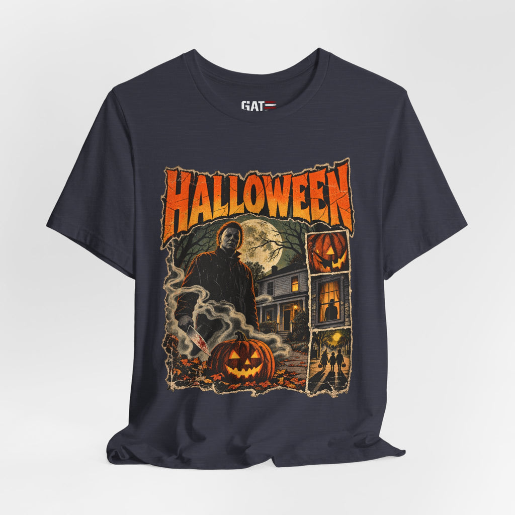 Halloween Haunted House Shirt | Grim Reaper Pumpkin Tee