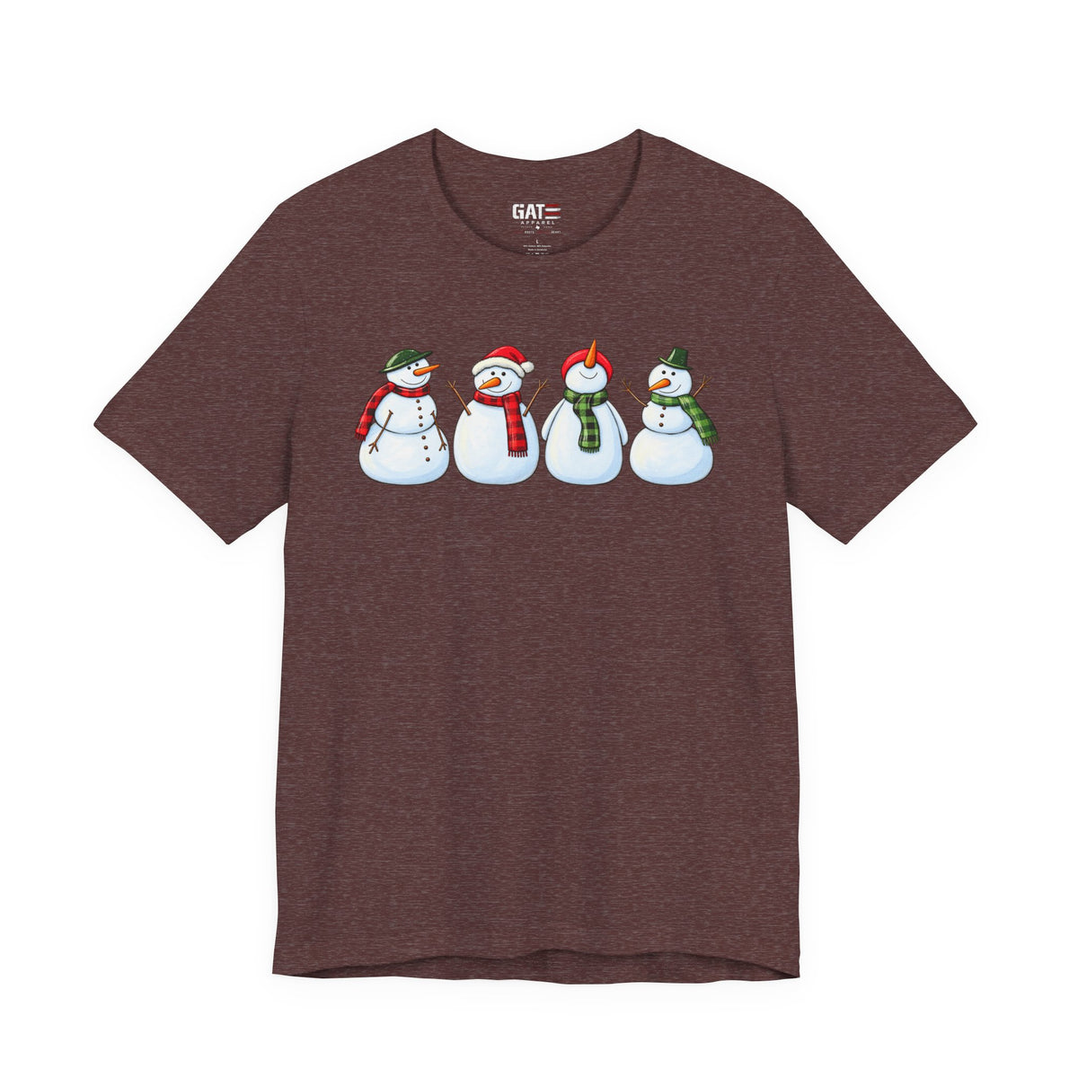Snowman Winter Graphic T-Shirt - product mockup view 11
