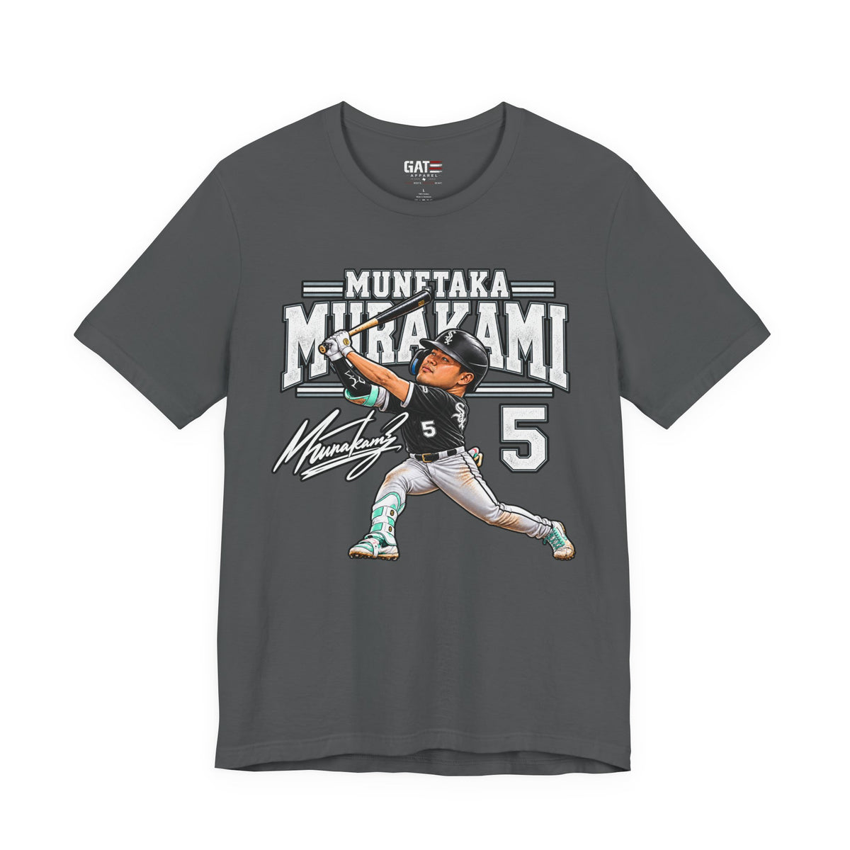 Munetaka Murakami #5 baseball graphic tee product mockup 5