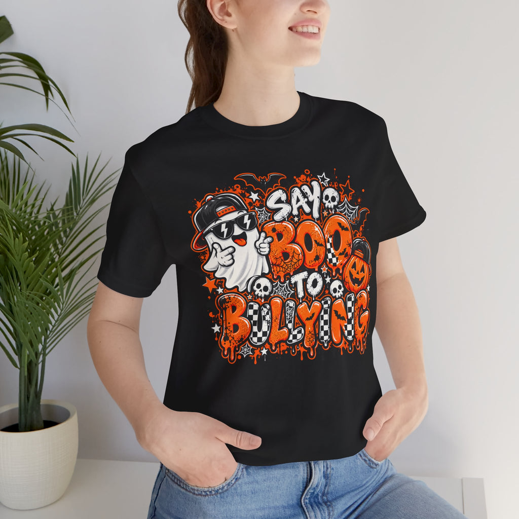 Anti-Bullying Teacher Shirt – Say Boo to Bullying Halloween Tee – product photo