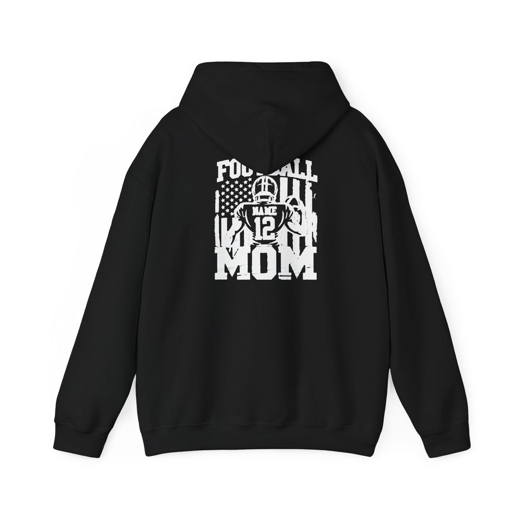 Football Mom Personalized Comfort Hoodie Custom Player Name Number Game Day Tee