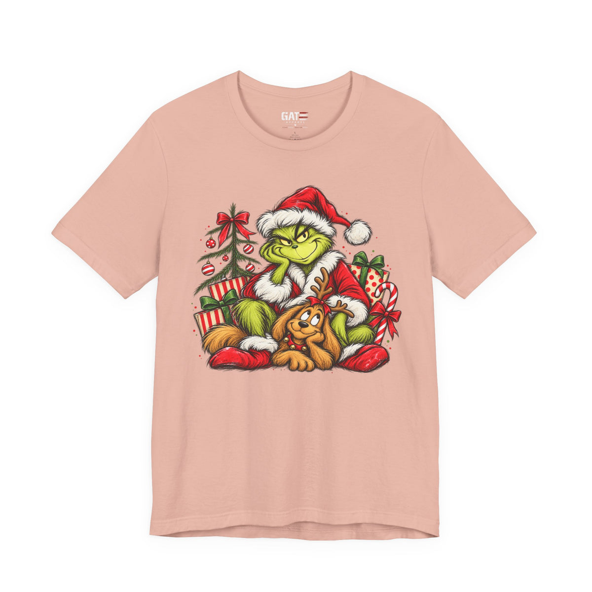 Grinch Christmas Graphic T-Shirt - product mockup view 8